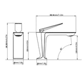 Luxury Brass Single Hole Bathroom Sink Faucet
