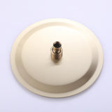 Luxury 10'' Wall Mounted Shower Head Rainfall with Handheld Spray in Brushed Gold