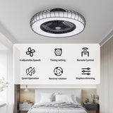 Luxury Ceiling Fan with Lights,Suitable For Bathroom