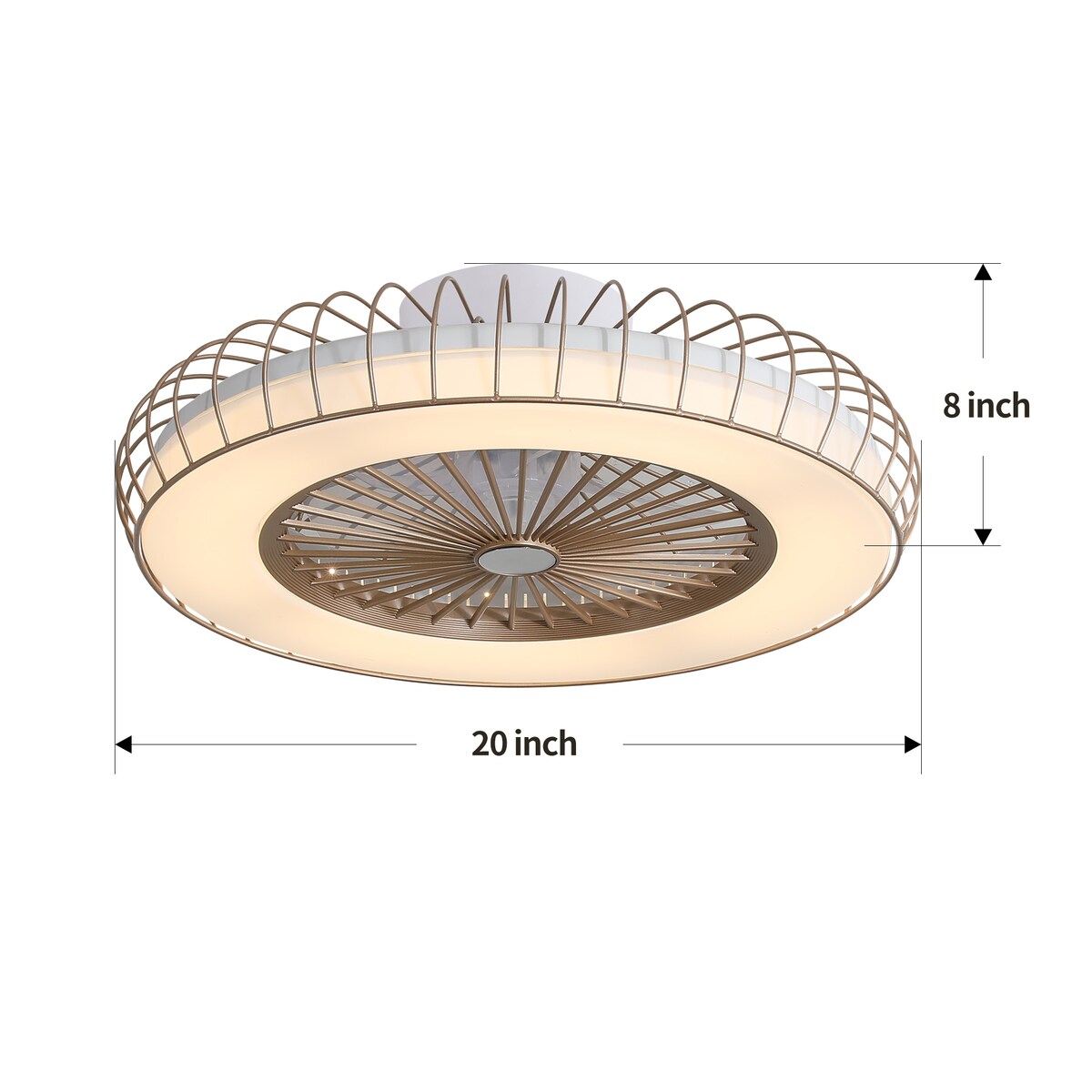 Luxury Ceiling Fan with Lights,Suitable For Bathroom
