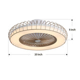 Luxury Ceiling Fan with Lights,Suitable For Bathroom