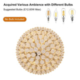 Luxury Clear Crystal Flush Mount Chandeliers