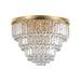 Luxury Clear Crystal Flush Mount Chandeliers