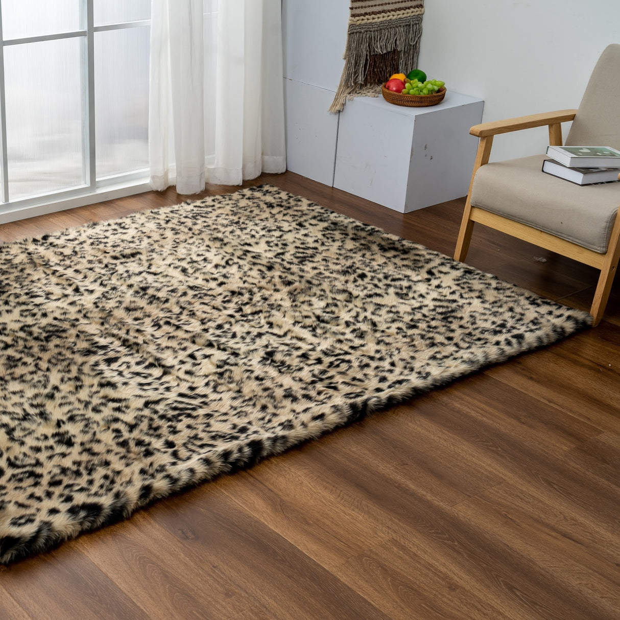 Luxury Collection Abstract Leopard 5x7 Area Rug