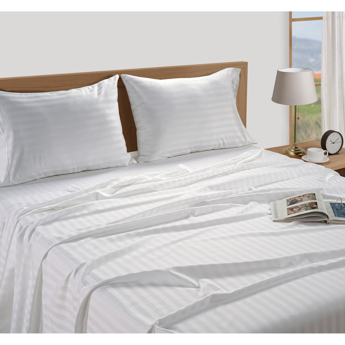 Luxury Egyptian Cotton Sateen Weave 800 TC Deep Pocket Sheet Set