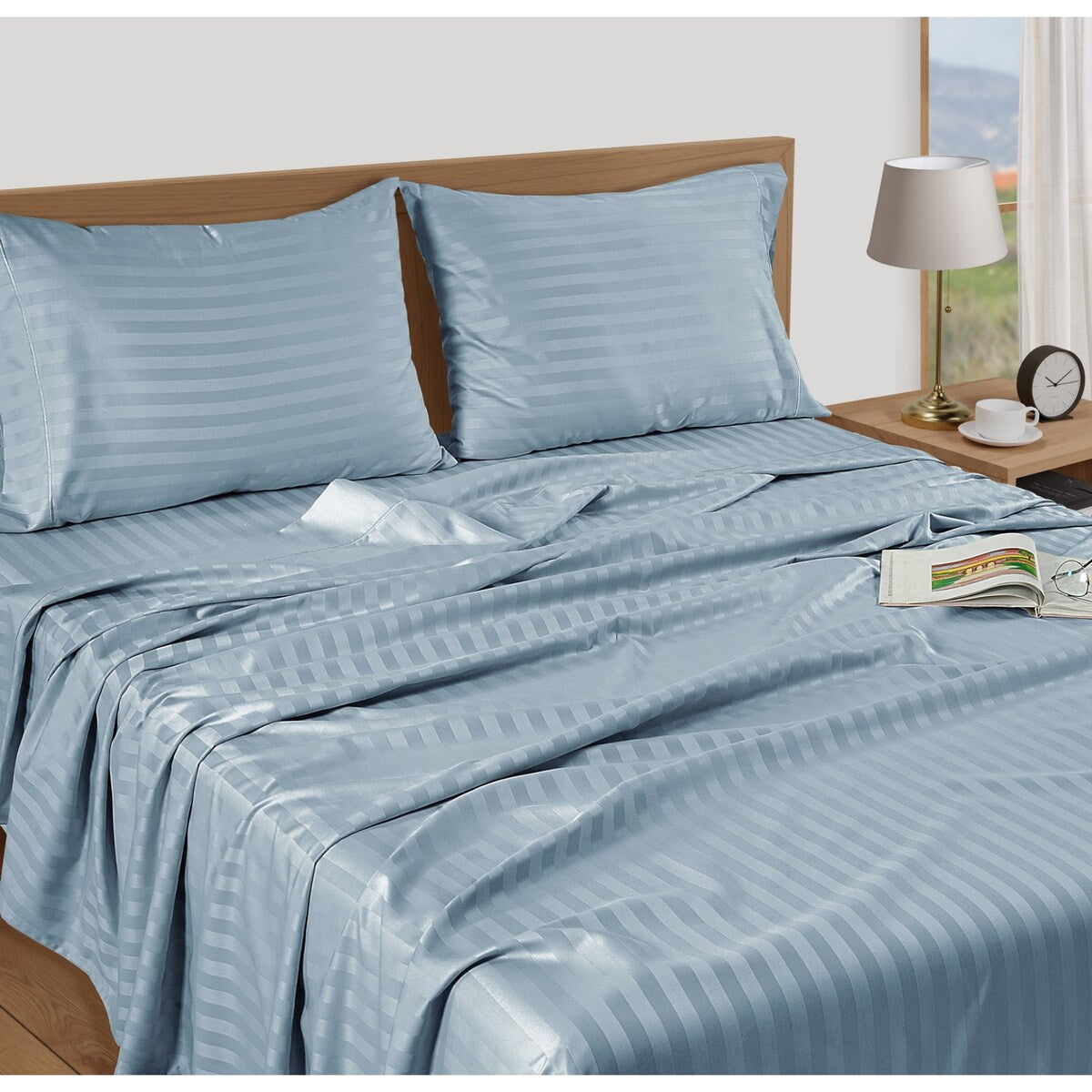 Luxury Egyptian Cotton Sateen Weave 800 TC Deep Pocket Sheet Set