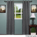 Luxury Grommet Mid-Weight Jacquard Curtain Panel Pair - 76 x 84 - 76 x 84