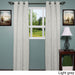 Luxury Grommet Mid-Weight Jacquard Curtain Panel Pair - 76 x 84 - 76 x 84