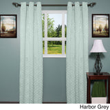 Luxury Grommet Mid-Weight Jacquard Curtain Panel Pair - 76 x 84 - 76 x 84