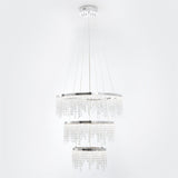 Luxury Modern Crystal Chandelier with Adjustable Height