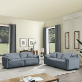 Luxury Modern Style 2 Pieces Living Room Upholstery Sofa Set, velvet