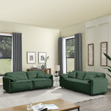 Luxury Modern Style 2 Pieces Living Room Upholstery Sofa Set, velvet