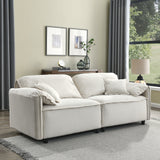 Luxury Modern Style 2 Pieces Living Room Upholstery Sofa Set, velvet