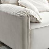 Luxury Modern Style 2 Pieces Living Room Upholstery Sofa Set, velvet