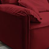 Luxury Modern Style 2 Pieces Living Room Upholstery Sofa Set, velvet