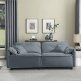 Luxury Modern Style 2 Pieces Living Room Upholstery Sofa Set, velvet