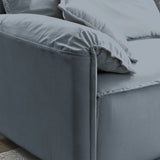 Luxury Modern Style 2 Pieces Living Room Upholstery Sofa Set, velvet