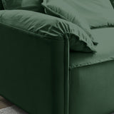 Luxury Modern Style 2 Pieces Living Room Upholstery Sofa Set, velvet