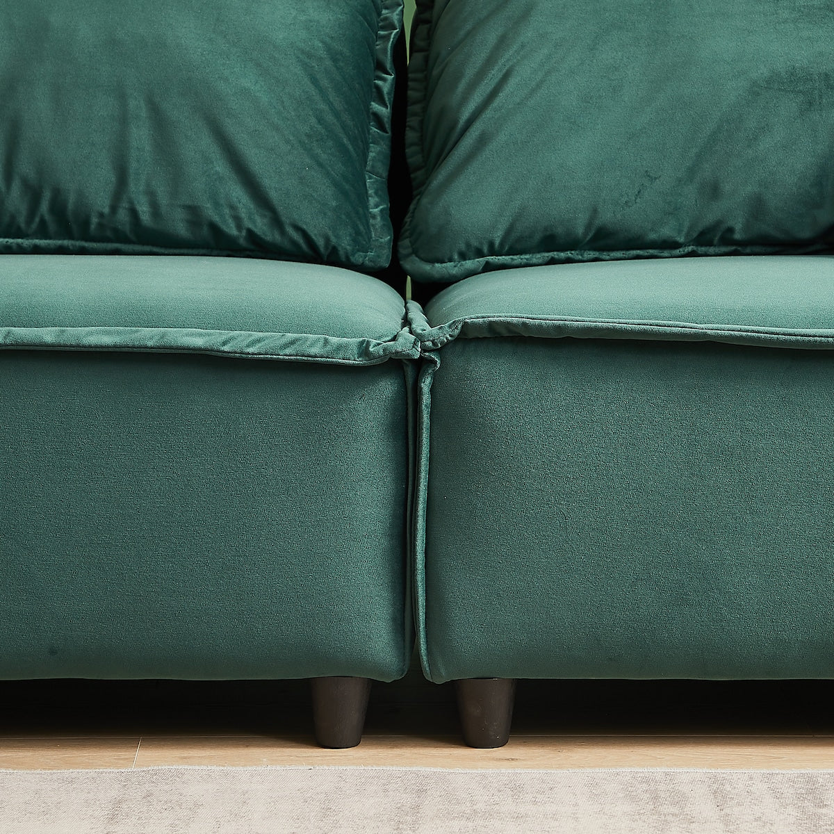 Luxury Modern Style Living Room Upholstery Sofa, velvet