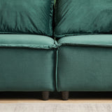Luxury Modern Style Living Room Upholstery Sofa, velvet