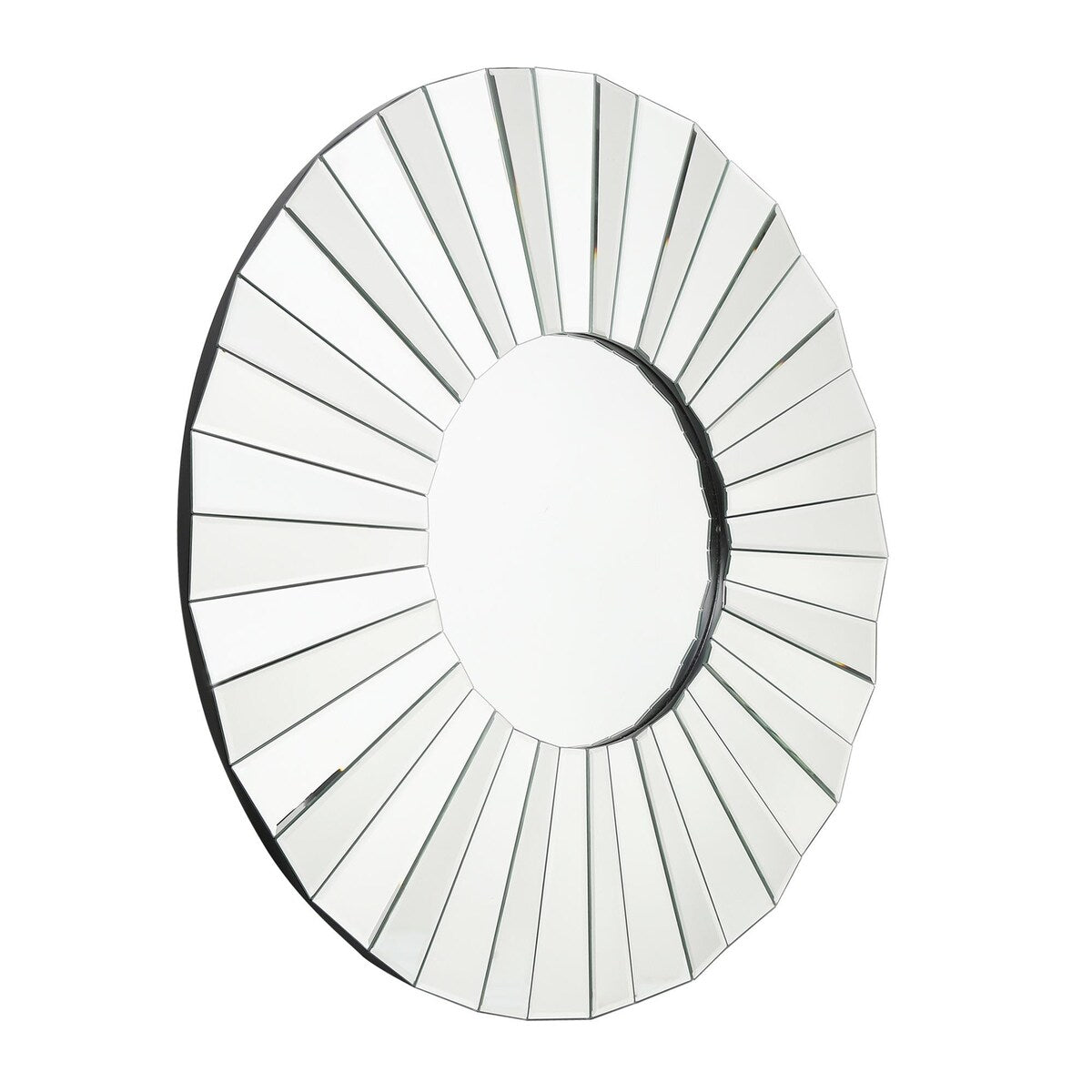 Luxury Round Beveled Large Bathroom Vanity Mirror Wall Accent Mirrors Bedroom Living / Dining Room - 35.5" D x 0.8"H
