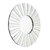 Luxury Round Beveled Large Bathroom Vanity Mirror Wall Accent Mirrors Bedroom Living / Dining Room - 35.5" D x 0.8"H