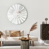 Luxury Round Beveled Large Bathroom Vanity Mirror Wall Accent Mirrors Bedroom Living / Dining Room - 35.5" D x 0.8"H