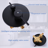 Luxury Wall Mounted Bathtub Faucet With High-pressure Handheld Shower and Tub Spout