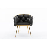 Luxury modern simple leisure velvet single sofa chair bedroom lazy person household dresser stool manicure table back chair
