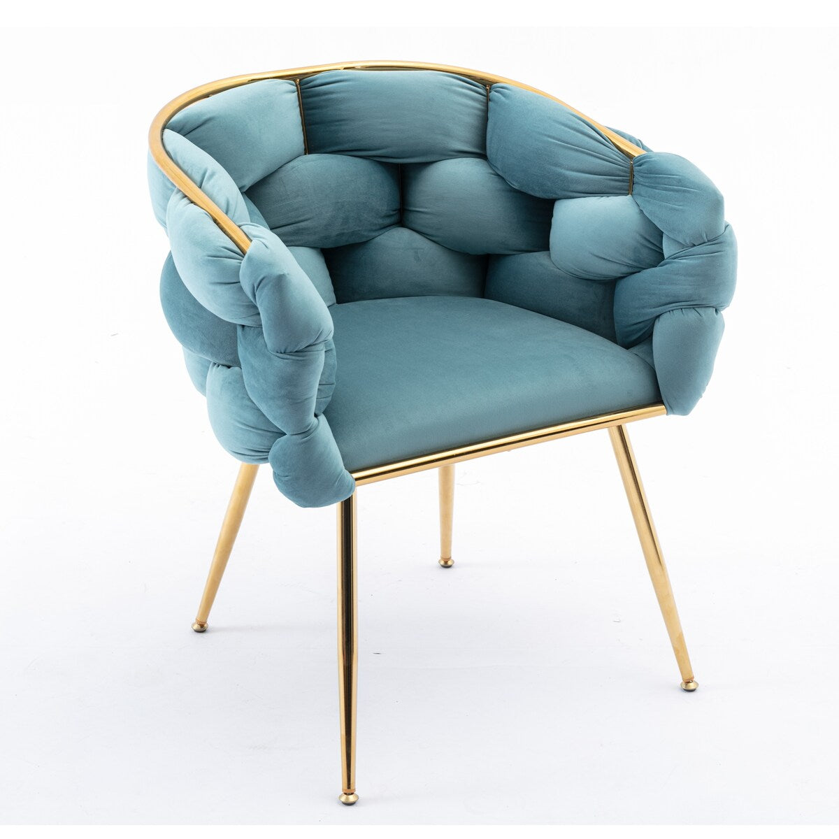 Luxury modern simple leisure velvet single sofa chair bedroom lazy person household dresser stool manicure table back chair