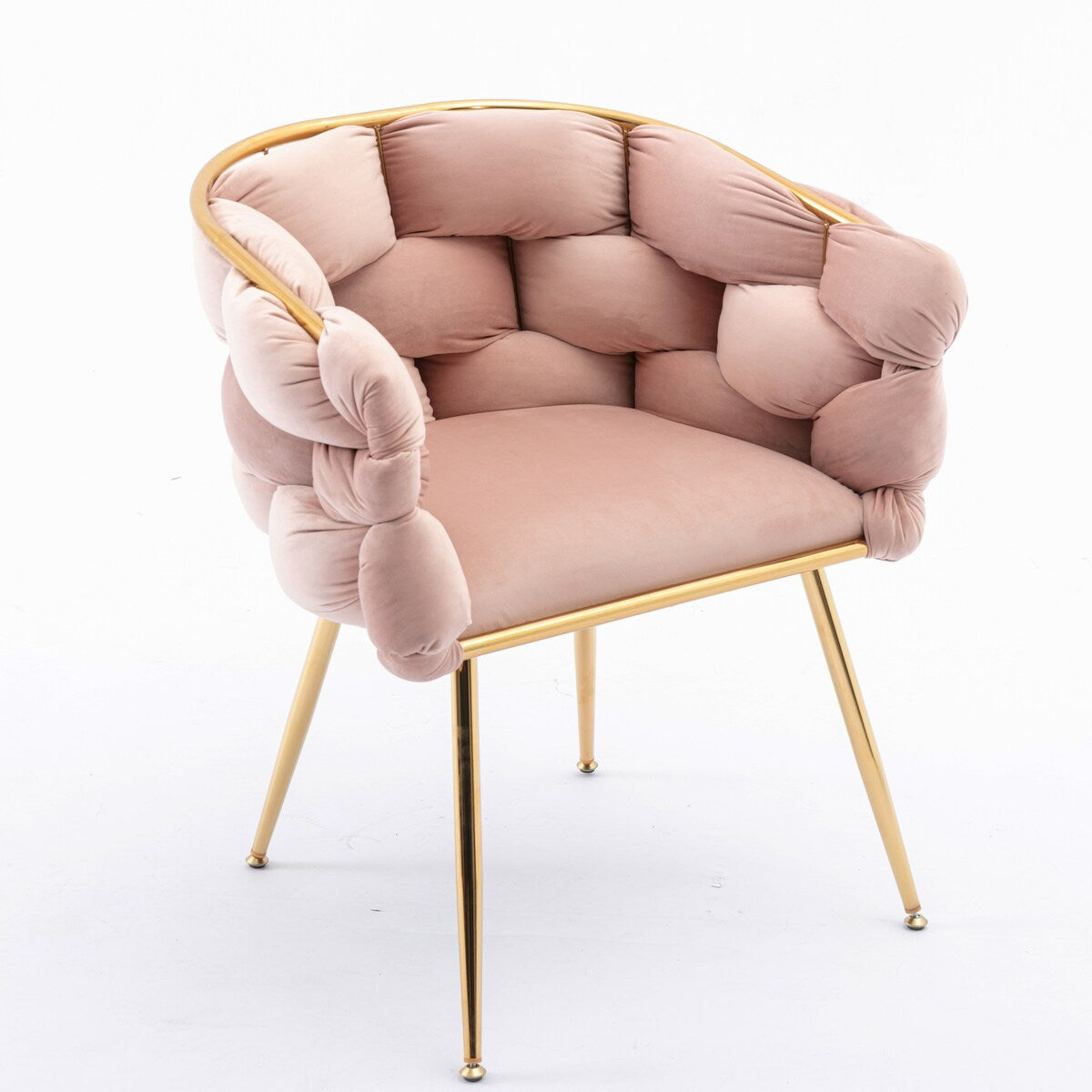 Luxury modern simple leisure velvet single sofa chair bedroom lazy person household dresser stool manicure table back chair