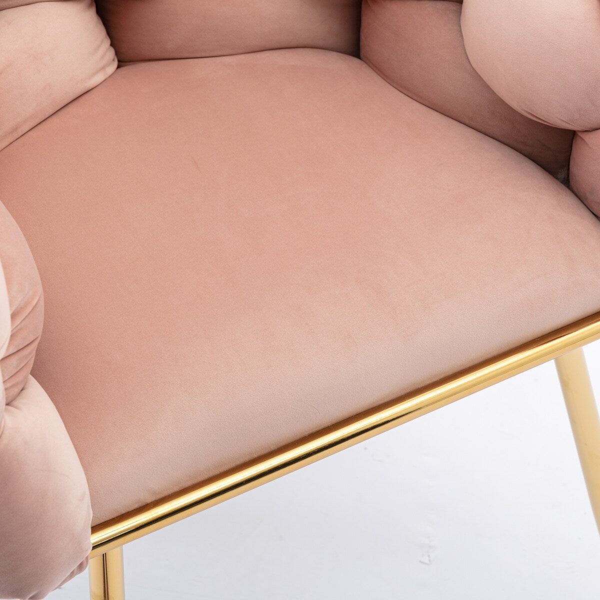 Luxury modern simple leisure velvet single sofa chair bedroom lazy person household dresser stool manicure table back chair