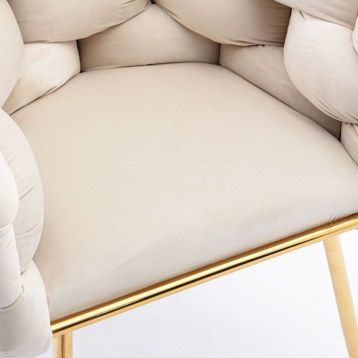 Luxury modern simple leisure velvet single sofa chair bedroom lazy person household dresser stool manicure table back chair