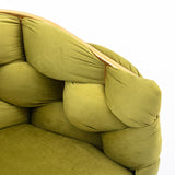 Luxury modern simple leisure velvet single sofa chair bedroom lazy person household dresser stool manicure table back chair