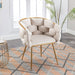 Luxury modern simple leisure velvet single sofa chair bedroom lazy person household dresser stool manicure table back chair