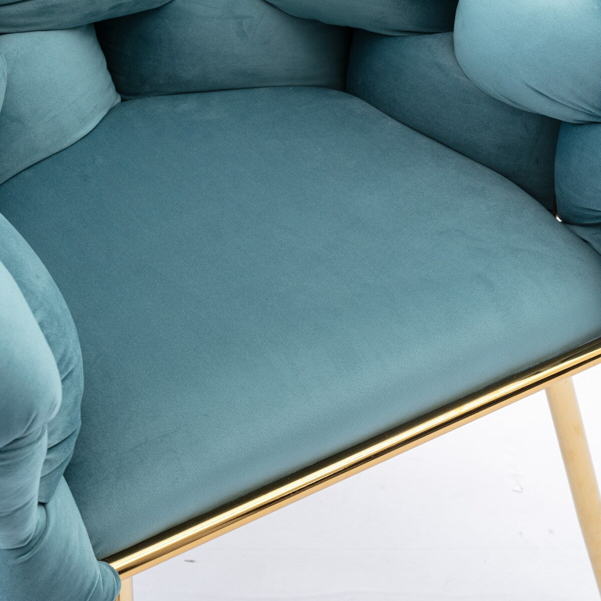 Luxury modern simple leisure velvet single sofa chair bedroom lazy person household dresser stool manicure table back chair