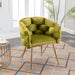 Luxury modern simple leisure velvet single sofa chair bedroom lazy person household dresser stool manicure table back chair