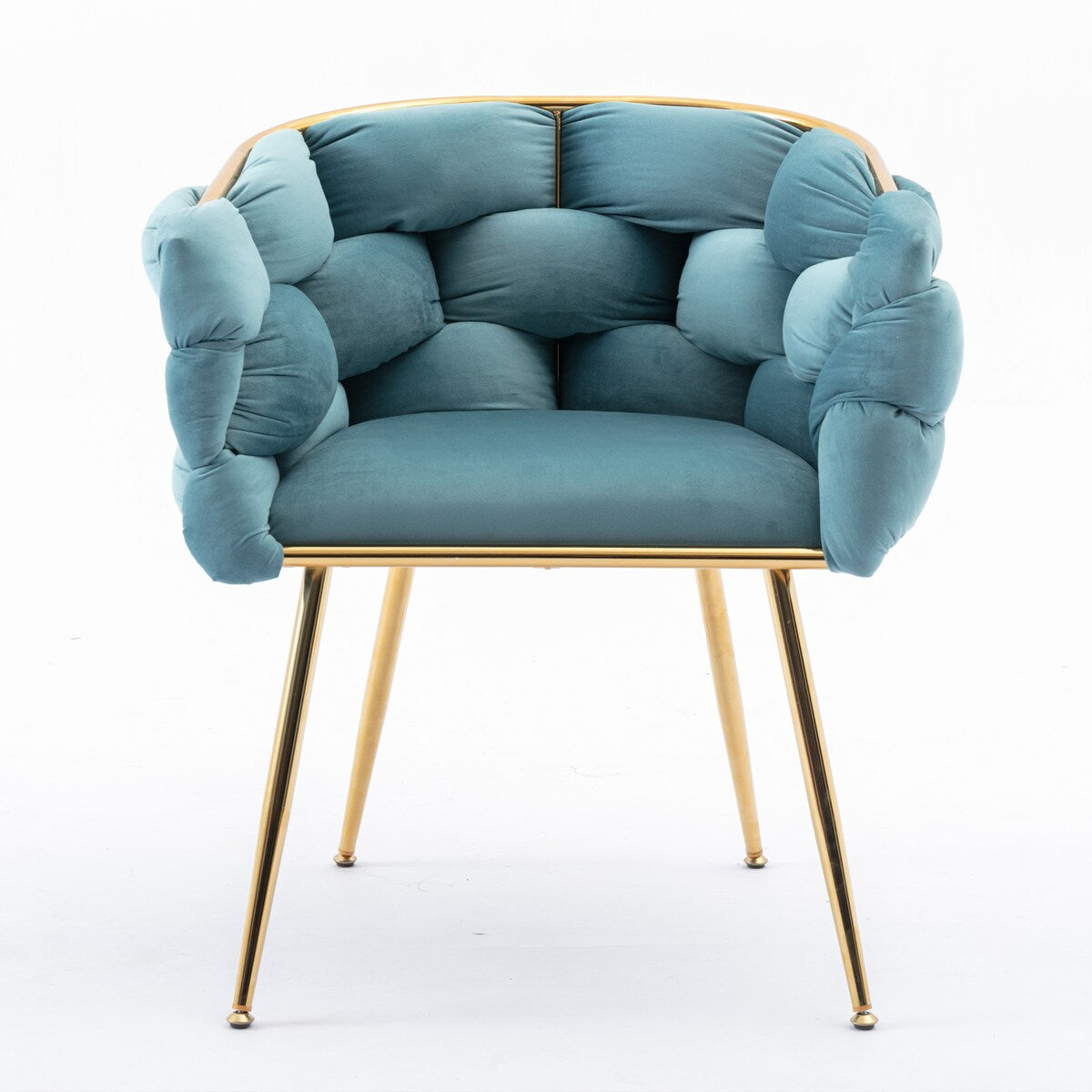 Luxury modern simple leisure velvet single sofa chair bedroom lazy person household dresser stool manicure table back chair