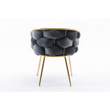 Luxury modern simple leisure velvet single sofa chair bedroom lazy person household dresser stool manicure table back chair