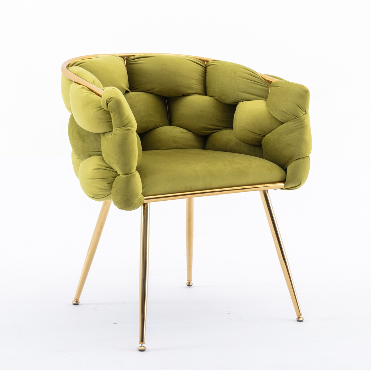 Luxury modern simple leisure velvet single sofa chair bedroom lazy person household dresser stool manicure table back chair