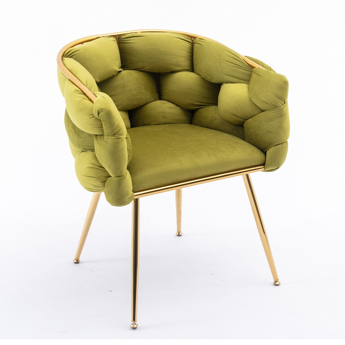 Luxury modern simple leisure velvet single sofa chair bedroom lazy person household dresser stool manicure table back chair