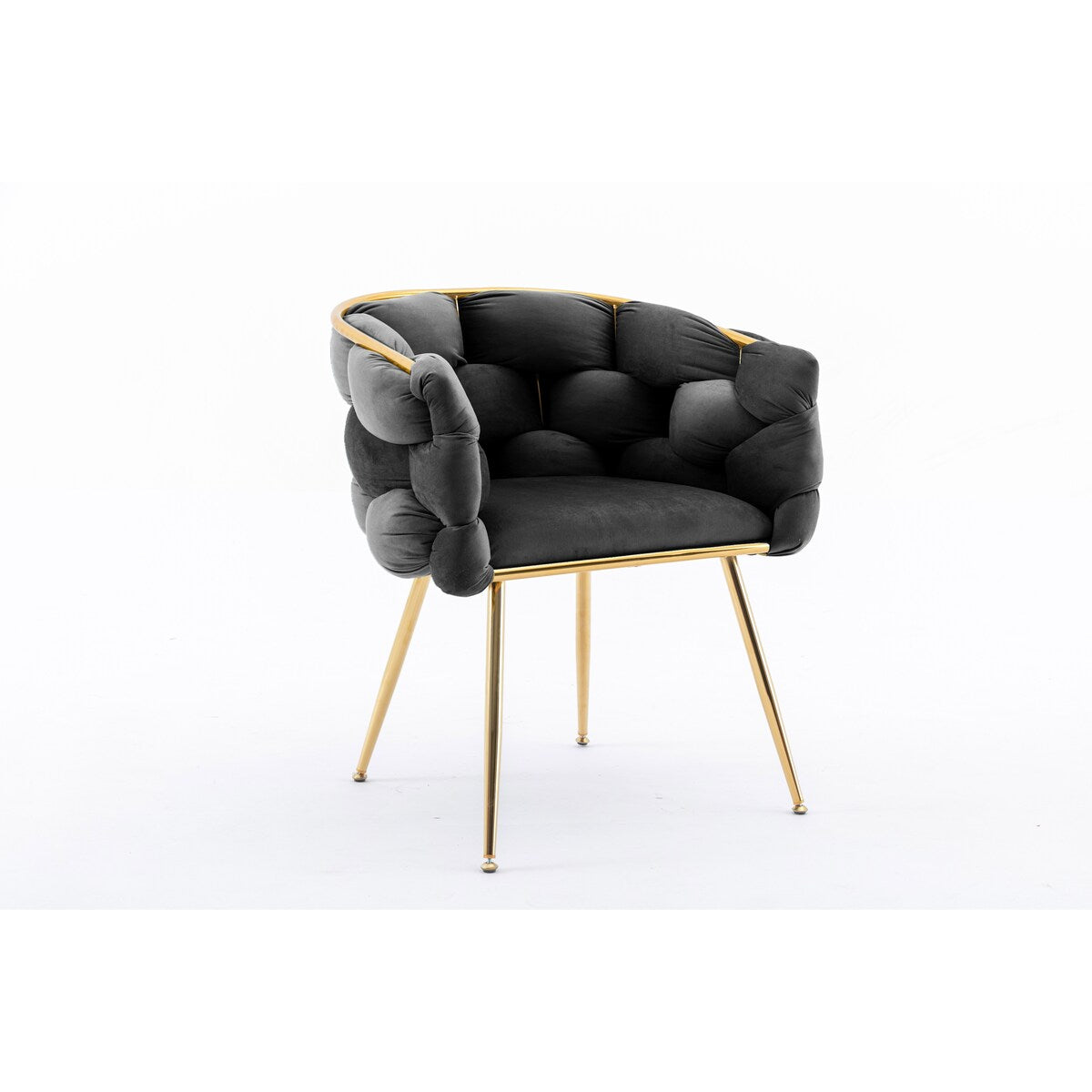 Luxury modern simple leisure velvet single sofa chair bedroom lazy person household dresser stool manicure table back chair