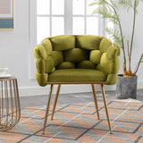 Luxury modern simple leisure velvet single sofa chair bedroom lazy person household dresser stool manicure table back chair