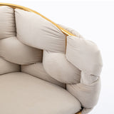 Luxury modern simple leisure velvet single sofa chair bedroom lazy person household dresser stool manicure table back chair