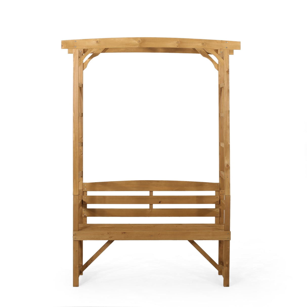Lyanna Traditional Firwood Arbor Bench by Christopher Knight Home