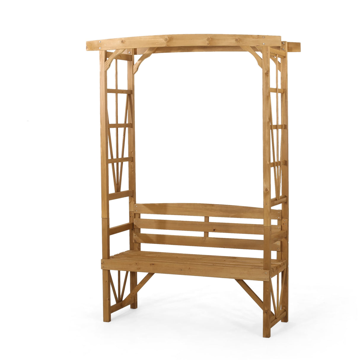 Lyanna Traditional Firwood Arbor Bench by Christopher Knight Home