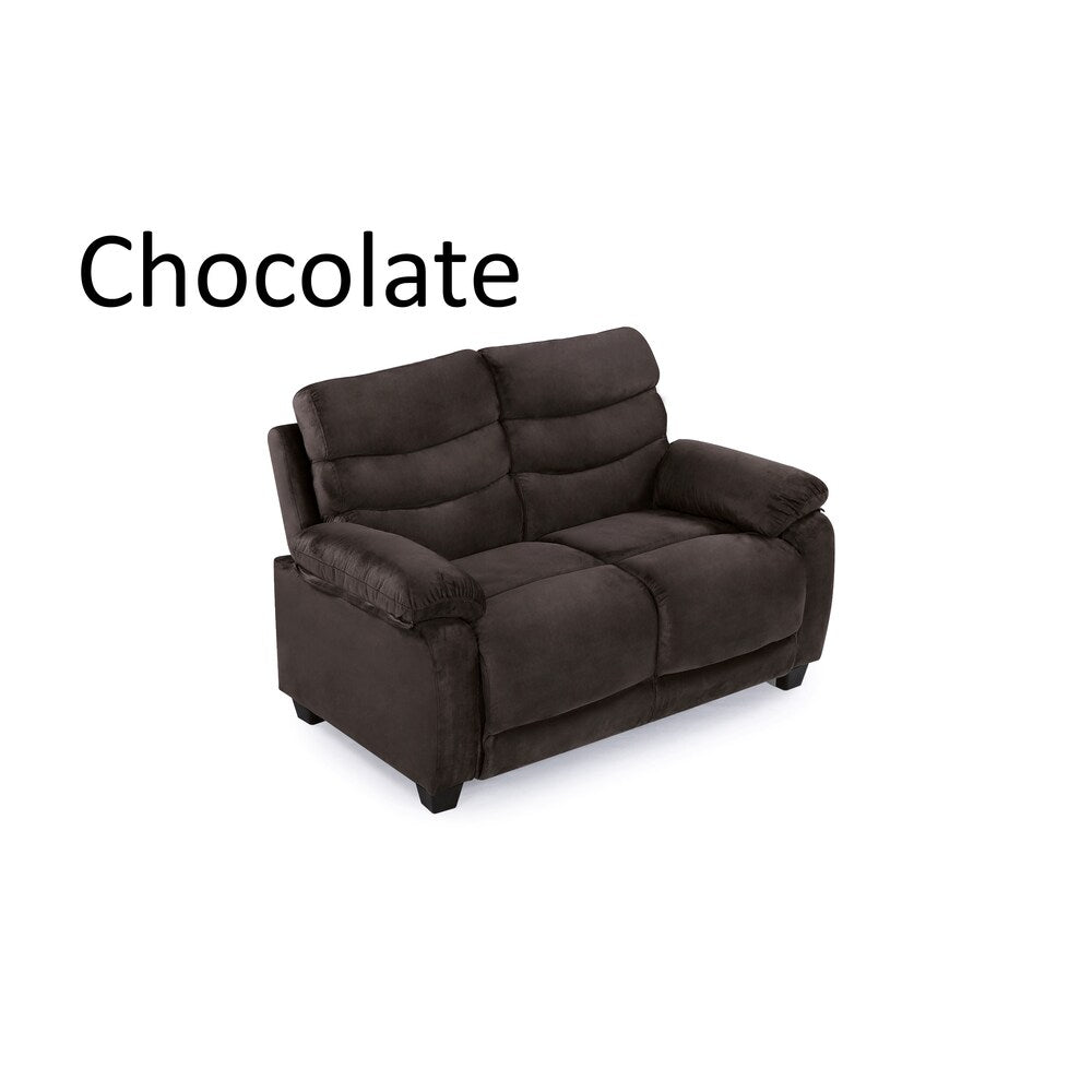 Lyke Home Madeline Microsuede Loveseat