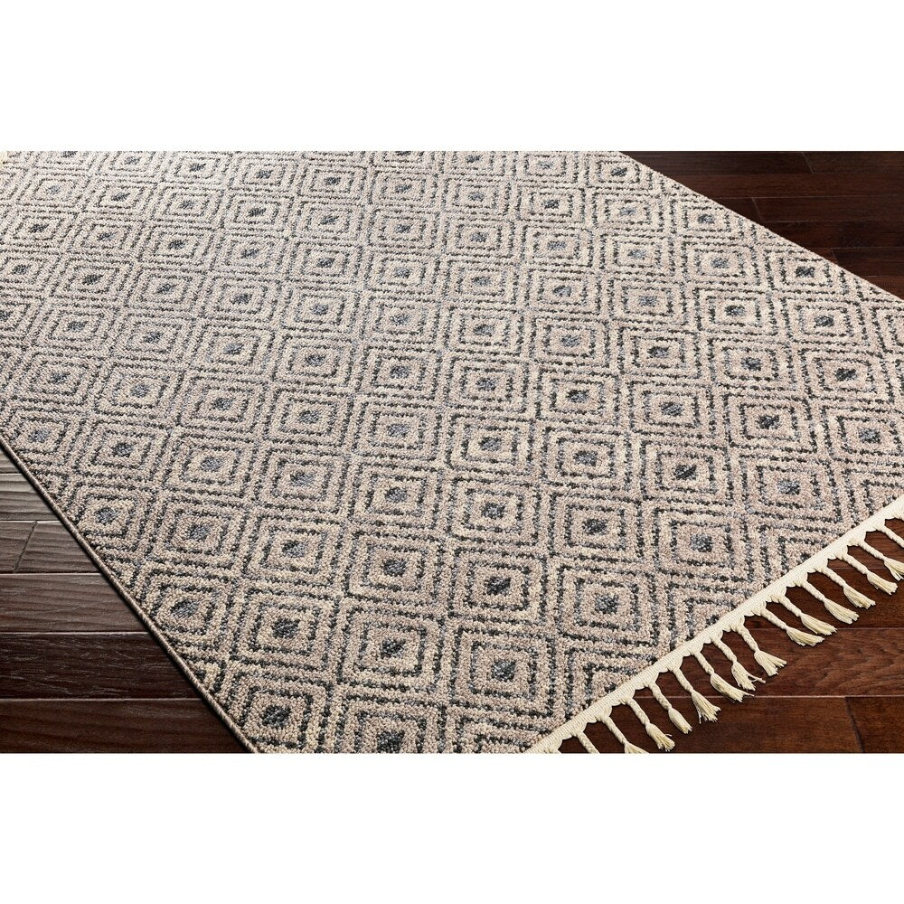 Lyla Gray Moroccan Tile Tassel Area Rug - 3'11" x 5'7" - 3'11" x 5'7"
