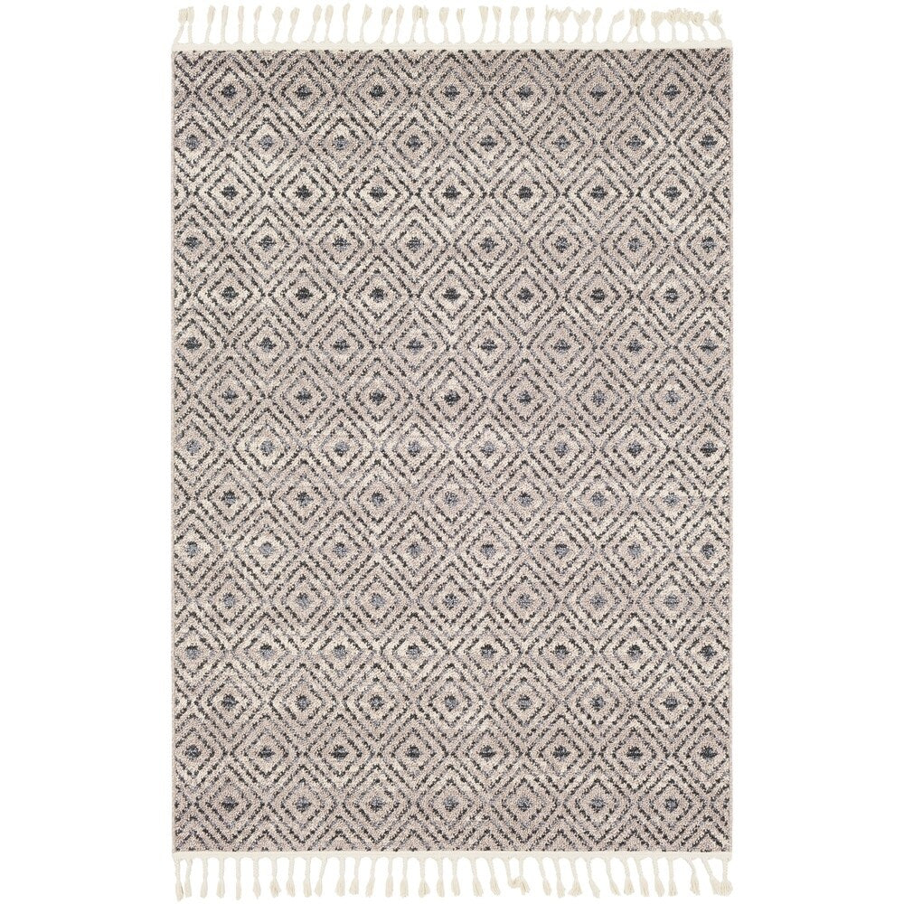 Lyla Gray Moroccan Tile Tassel Area Rug - 3'11" x 5'7" - 3'11" x 5'7"