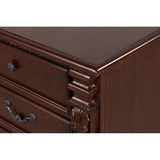 Lyndon Cherry 3-Drawer 48 in. Chest of Drawers